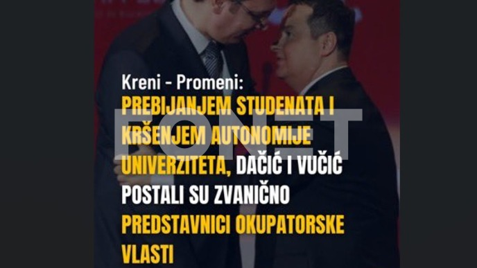 Vlast postala okupatorska